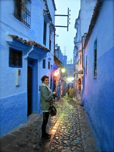 En la ciudad marroquí de Chefchaouen.