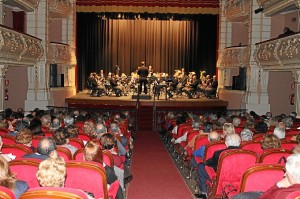 Actuación de la Banda Sinfónica Municipal en el Gran Teatro.