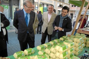 Rodríguez, Adame y Casero inauguraron la muestra ecológica.