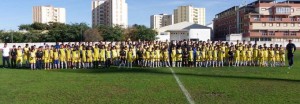 Foto de familia de los componentes de los escalafones inferiores del Isla Cristina.