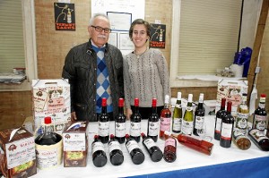 El vino también está presente. 