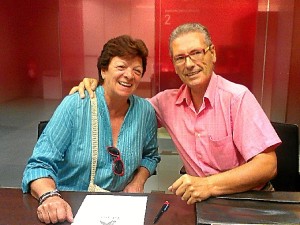 Maribel Monsalvete y Paco de Dios, secretaria y presidente de Discco.