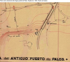 Plano del Puerto de Palos. / Foto: Carlos Barranco. 