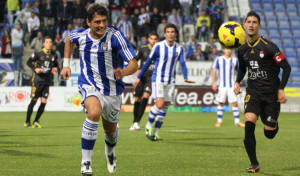 Jesús Vázquez, titular en el estadio deMontilivi./ Foto: Josele Ruiz.