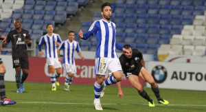 Arana, una opción seria a ser titular en Gerona el próximo sábado. / Foto: Josele Ruiz.