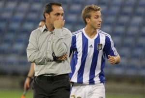 Jorge Merino puede ser uno de los canteranos que entren en la convocatoria para la Copa. / Foto: Josele Ruiz.