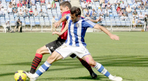 Arana se lesionó en el partido disputado en Huelva ante el Mallorca. / Foto: Josele Ruiz.