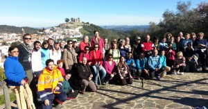 Los participantes en la primera salida del Programa de Senderismo 2013-14 de Ayamonte.