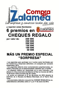 Cartel del sorteo de Zalamea.