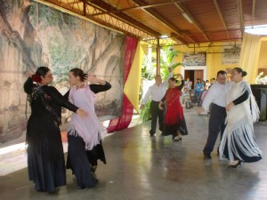 Una demostración durante la estancia en Guatemala.