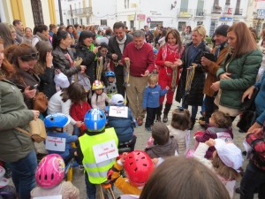 Entrega de medallas a los ganadores.