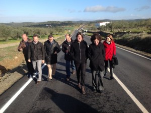 Inauguración de la carretera de Encinasola.