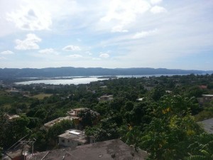 Vistas de la Bahía de Montego desde la casa de Javier.