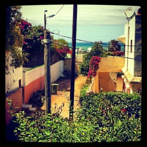 Las vistas desde su casa.