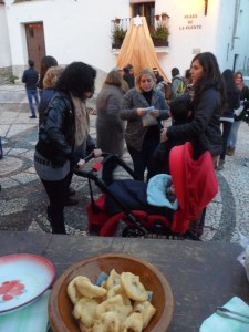 Los buñuelos fueron también protagonistas de la jornada.