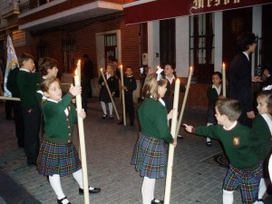 Alumnos del Colegio María Inmaculada.