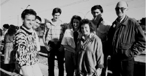 En una de las excursiones realizadas con los jóvenes onubenses durante su estancia en Huelva. 