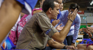 Gabriel Carrasco, entrenador del CB Conquero. / Foto: Pedro Burgos.