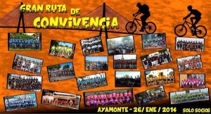 Cartel anunciador del evento ciclista que se celebra el domingo.