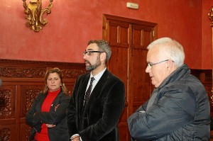 El alcalde de Ayamonte, en la recepción. 