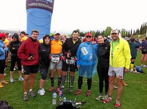 Los onubenses en la ultramaratón de los 101 km. de Ronda en 2011.