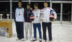 Pablo Rodríguez y Mario Artero en el podio de M20.