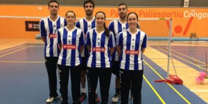 Formación del equipo onubense en el partido disputado en Granollers.