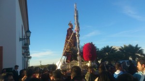 Un momento de la procesión. 