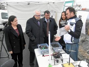 Visita a las obras de ampliación sur del muelle Ingeniero Juan Gonzalo donde se pondrá en marcha el proyecto de Onubaport Logistic. 