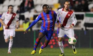 Nong, durante el partido de Copa ante el Rayo.