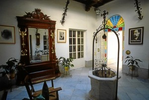 El patio interior de la Casa Museo. 