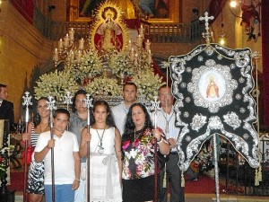 La Hermandad de Villamarique, en septiembre de 2013 en Moguer. 