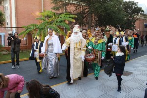 Los Reyes han desayunado en la Casa Colón. 