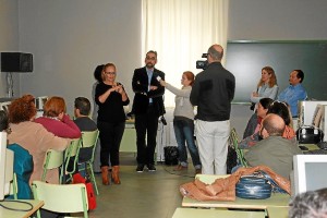 Presentación de uno de los cursos de formación en el Aula de Jovellanos.