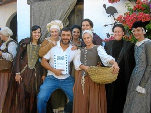 Frank Romero con alumnos de Huelva Actores.