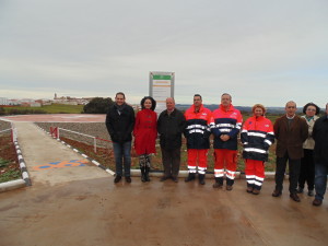 Inauguración del helipuerto. 