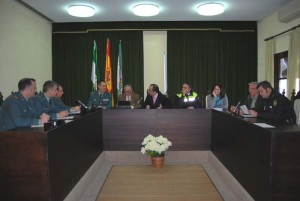 Reunión de la Junta Local de Seguridad en Hinojos.