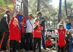 Graciela Pereda fue  segunda en la categoría prebenjamín.