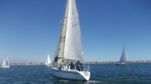 Las aguas de Mazagón acogieron a los participantes de la XIX Regata Bahía de Huelva-XIV Copa Diputación de Vela.