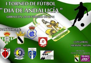 Cartel anunciador del torneo en Gibraleón.