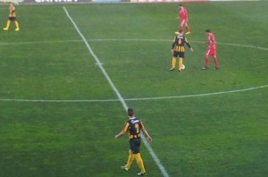 El equipo aurinegro no anda fino ante la puerta rival. / Foto: H. M.