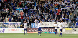 Los dirigentes del Recre confían en llevar más gente al estadio el domingo. / Foto: Josele Ruiz.