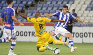 Arana, recuperado de su lesión, regresa a la convocatoria del Recre. / Foto: Josele Ruiz.