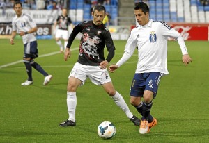 Jorge Larena confía en hacer un buen partido ante el Mirandés. / Foto: Josele Ruiz.