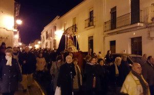 Traslado de la imagen a la iglesia del Carmen.