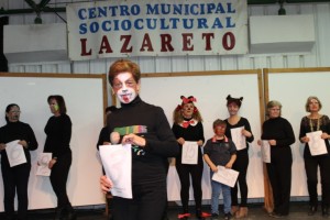 Desfile de maquillaje de fantasía. 