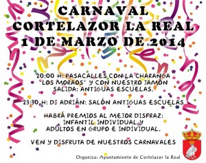 La jornada del sábado estará dedicada al carnaval. 