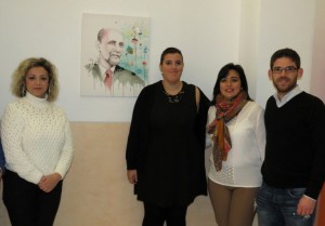 Inauguración de la exposición de Paywoken en Moguer. 