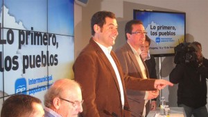 Juan Manuel Moreno, en la convención celebrada en Cortegana. / Foto: Europa Press.