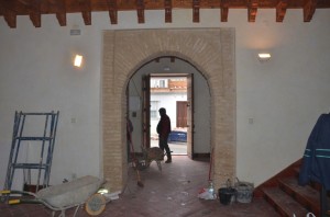 Trabajos de remodelación de la Casa de la Misericordia en Palos. 